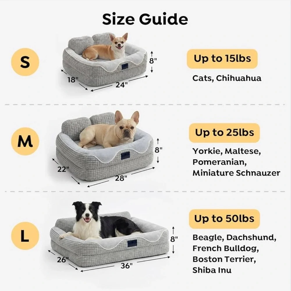 Cozy Gray Dog Bed